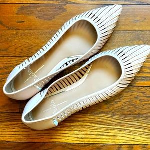 Linea Paola Belinda pointed toe leather flats 8.5